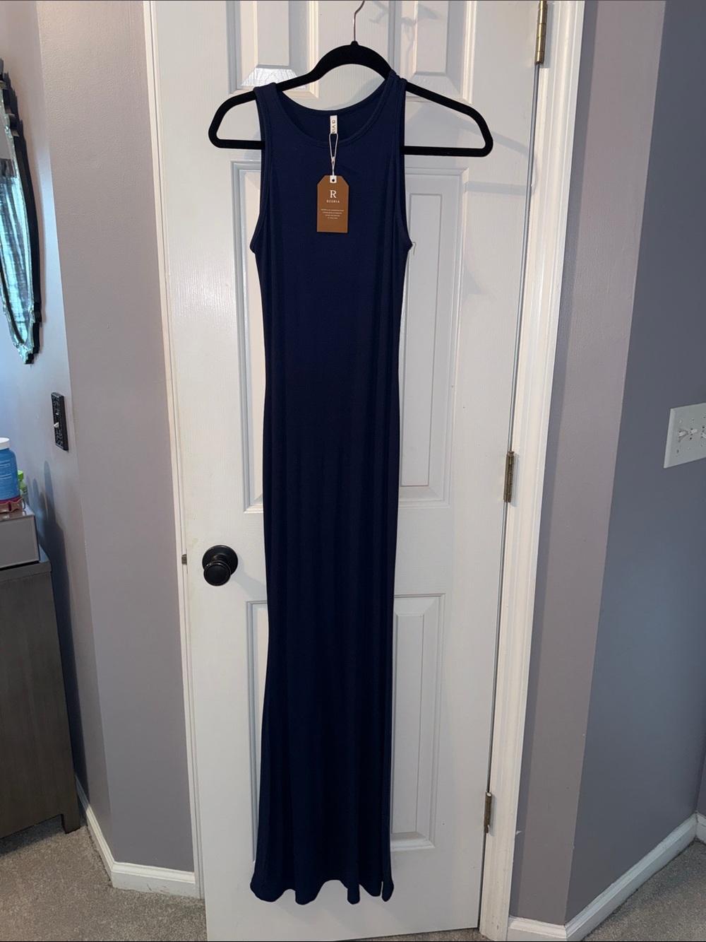 ReoRia Navy Tank Maxi Dress